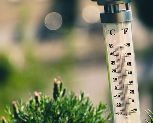 Termómetro, ola de calor